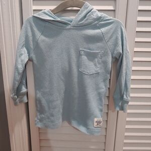 OshKosh B'gosh Aqua Blue Boys Hoodie 12-18 Months